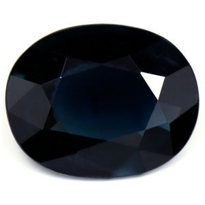 SAPPHIRE FACETED 2.63ct BLUE Deep Blue SI MADAGASCAR HEATED