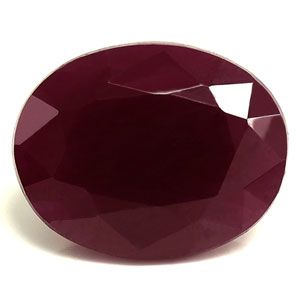 Rubin 6,33 ct, czerwony, szlif owalny