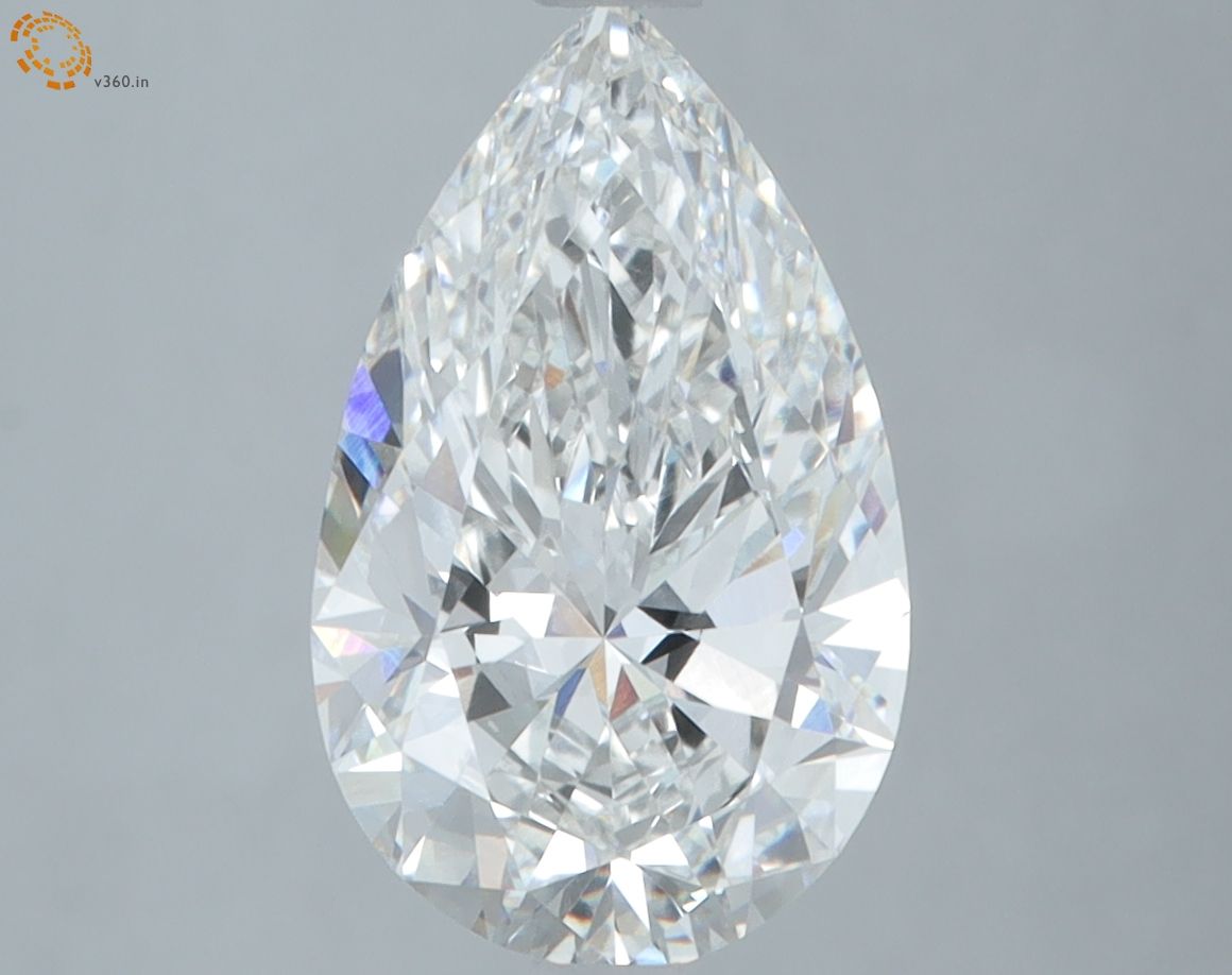 2.71 Carat F VVS2 Pear Lab Diamond