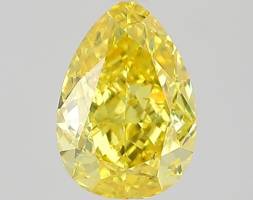 1.29 CT Fancy Vivid Yellow PEAR