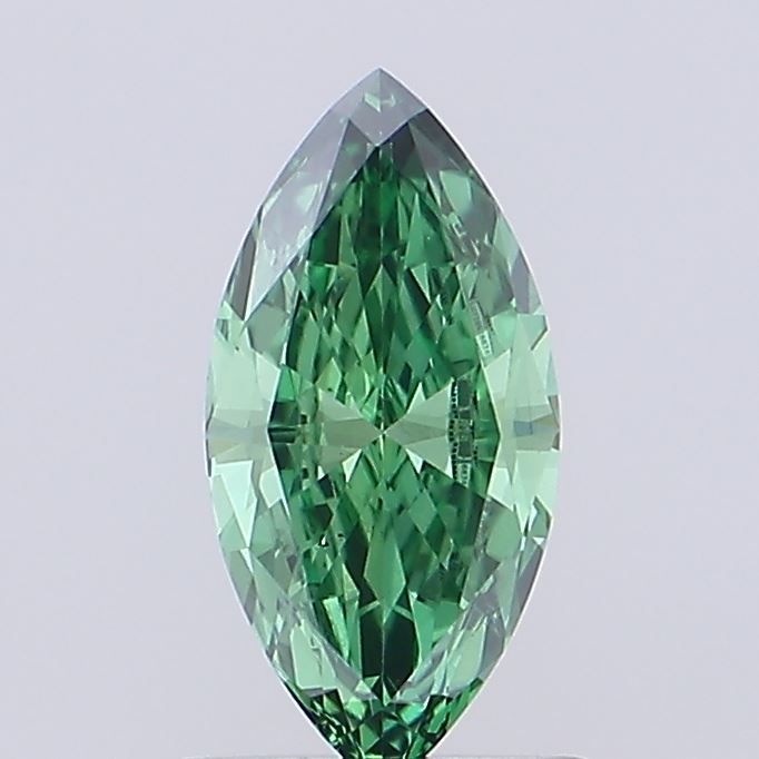 0.7 CT Fancy Vivid Green MARQUISE