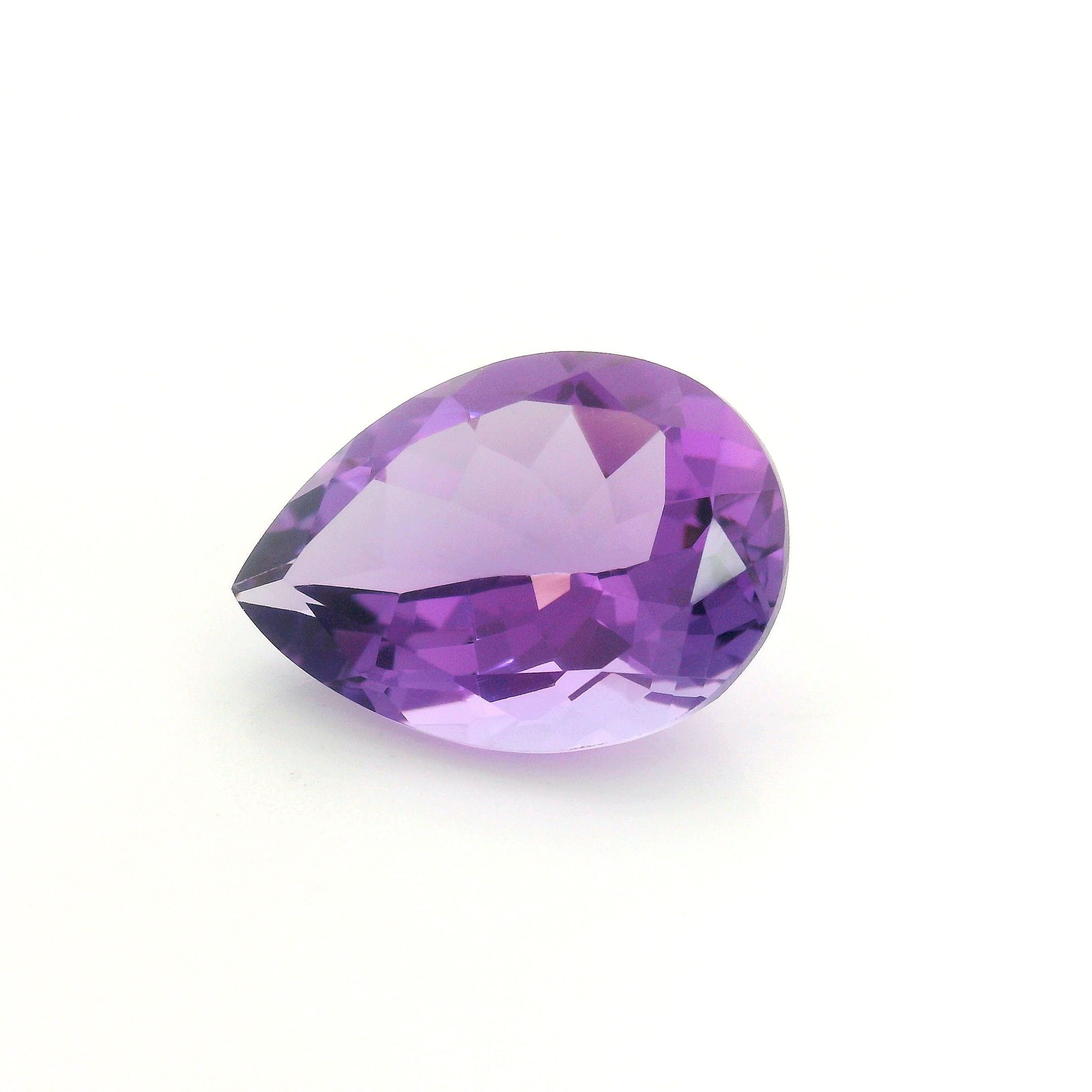 Ametyst 9,93 ct, purpurowy, szlif gruszka