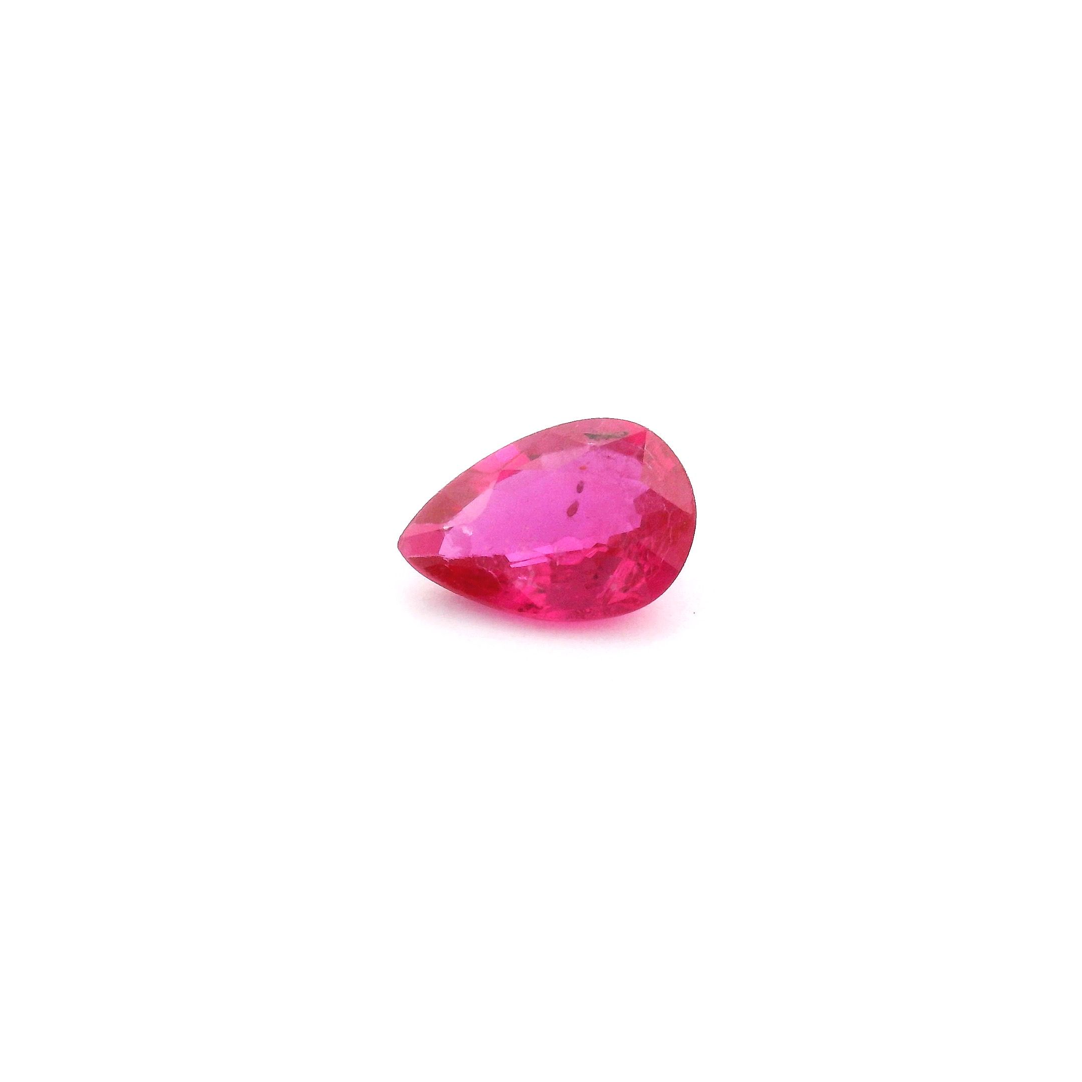 RUBY FACETED 0.71ct RED Medium Intense SI MOZAMBIQUE HEATED
