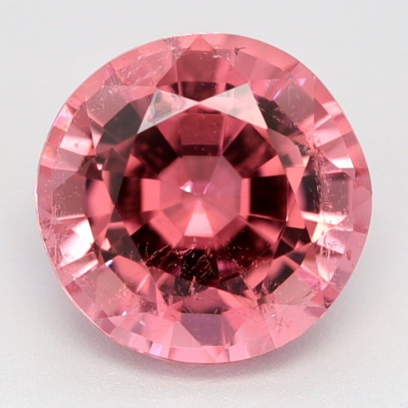 Turmalin 1,17 ct, różowy, szlif okrągły