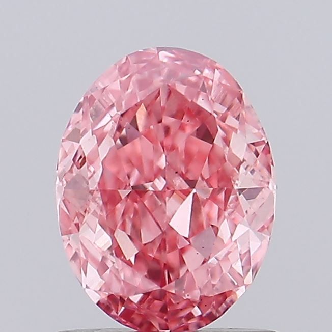 0.8 CT Fancy Intense Pink OVAL