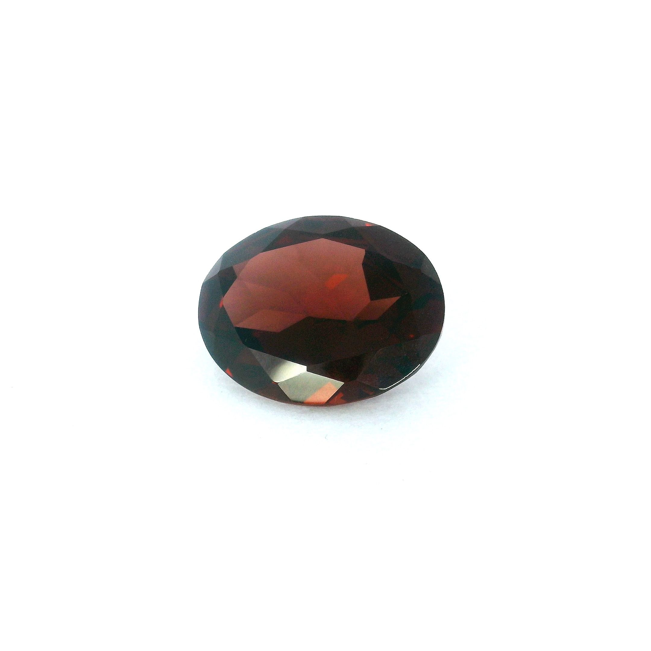 Granat 3,50 ct, czerwony, szlif owalny