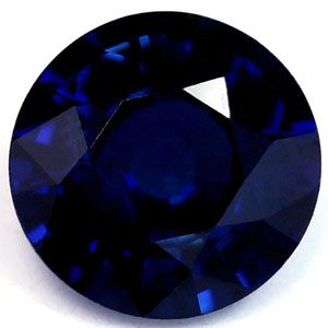 Szafir 1,33 ct, niebieski, szlif okrągły