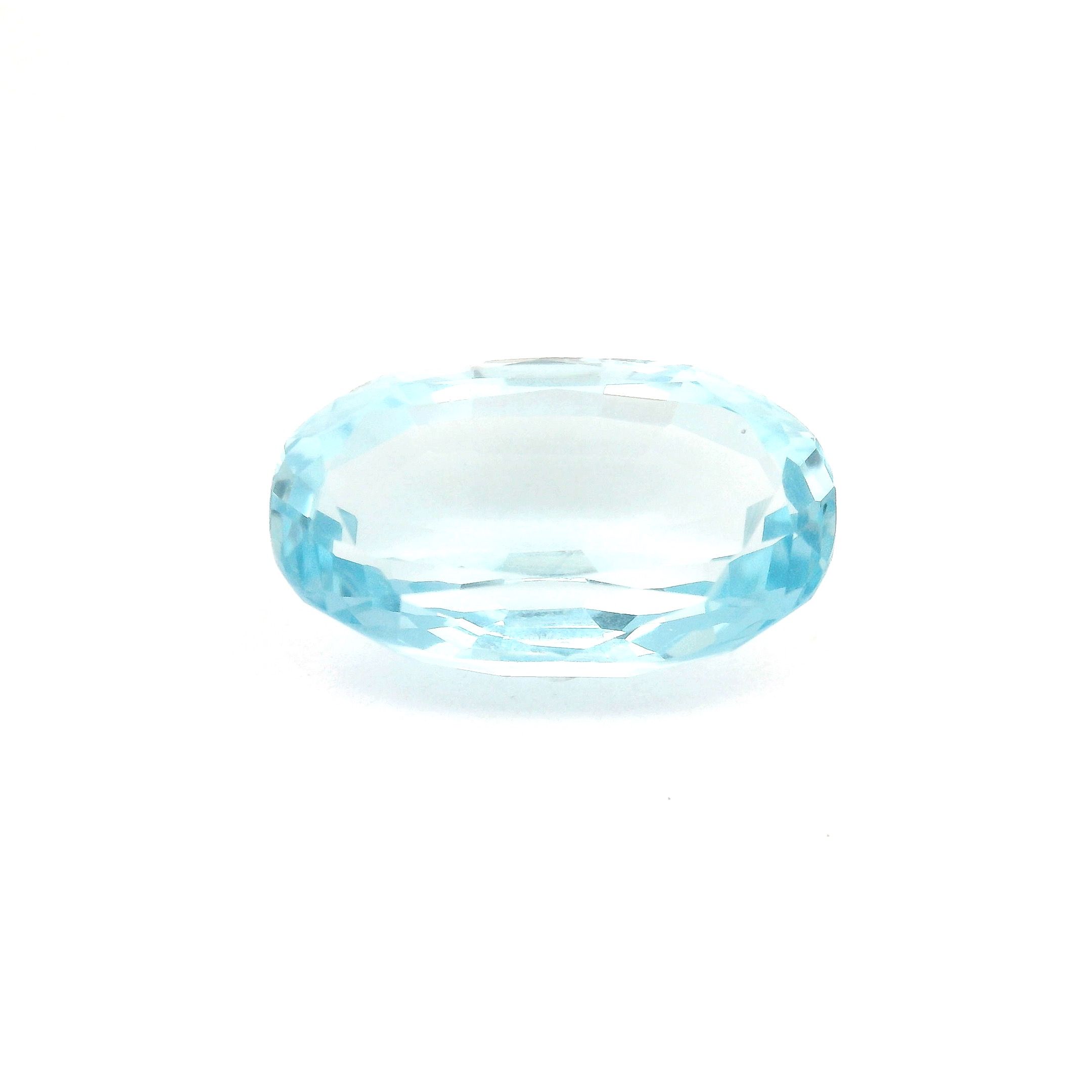 Akwamaryn 4,07 ct, niebieski, szlif owalny
