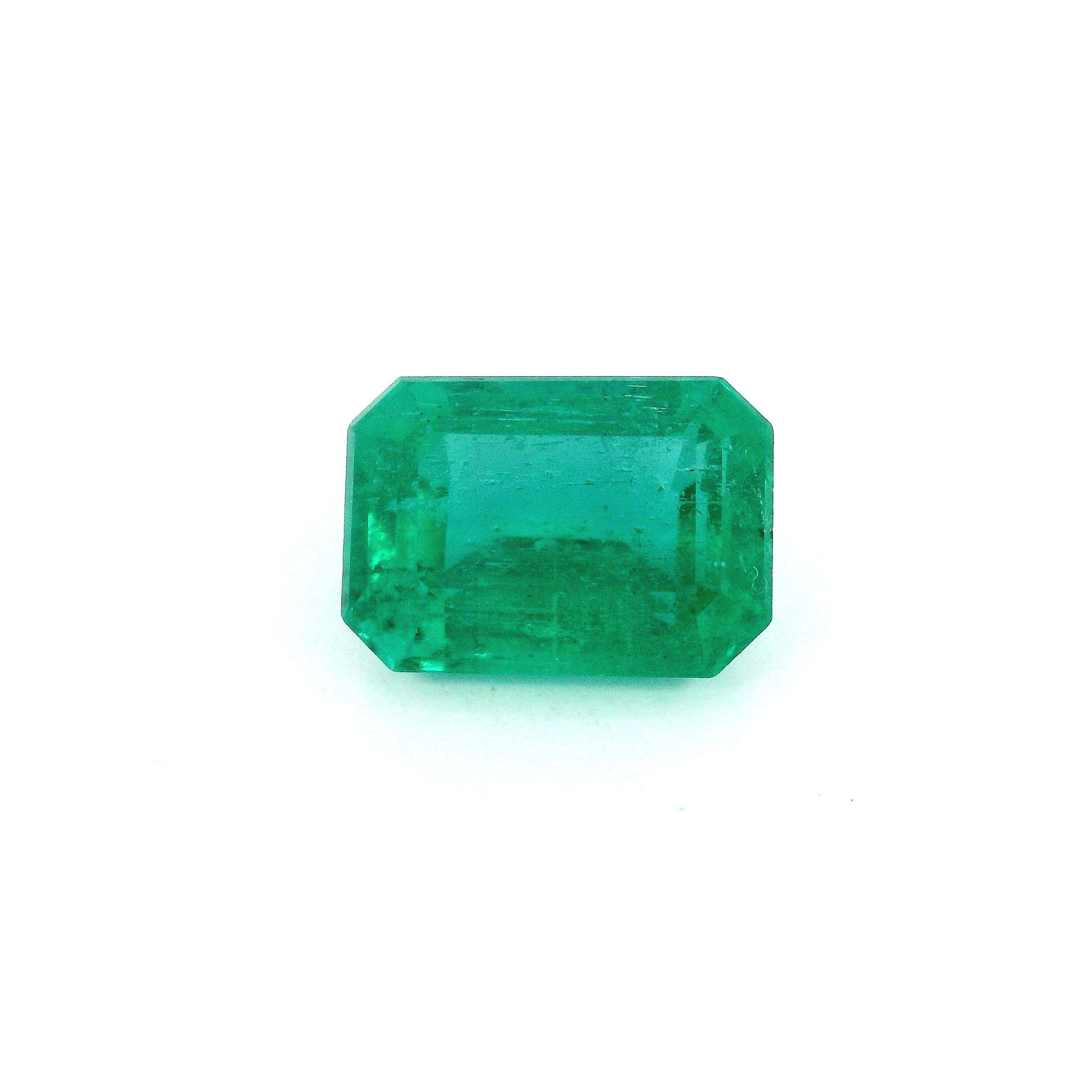 Szmaragd 2,83 ct, zielony, szlif ośmiokątny