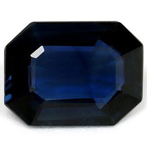 SAPPHIRE FACETED 1.41ct BLUE Deep Blue SI MADAGASCAR HEATED