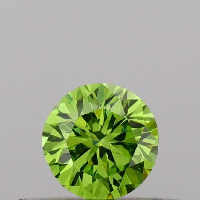 0.27 CT Fancy Vivid Green ROUND