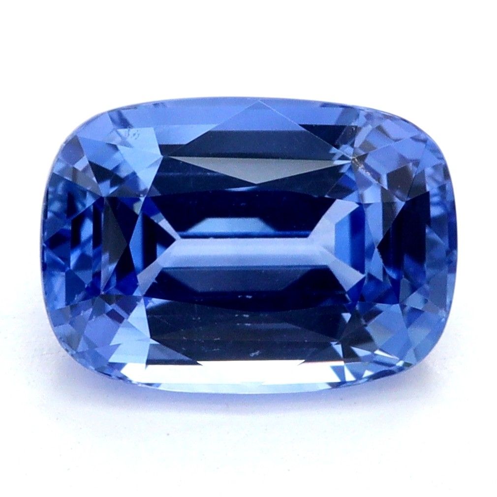 Szafir 2,22 ct, niebieski, szlif cushion
