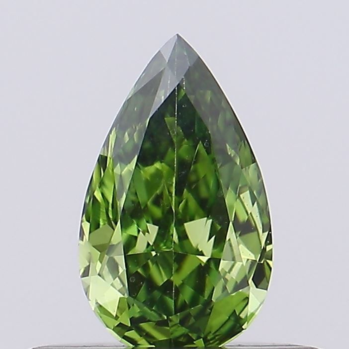 0.23 CT Fancy Vivid Green PEAR