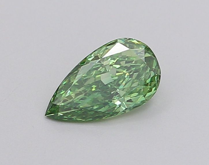 0.21 CT Fancy Vivid Green PEAR