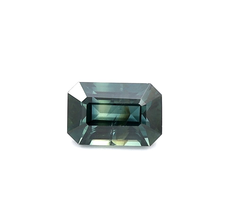 SAPPHIRE FACETED 0.79ct TEAL TEAL SI AUSTRALIA HEATED