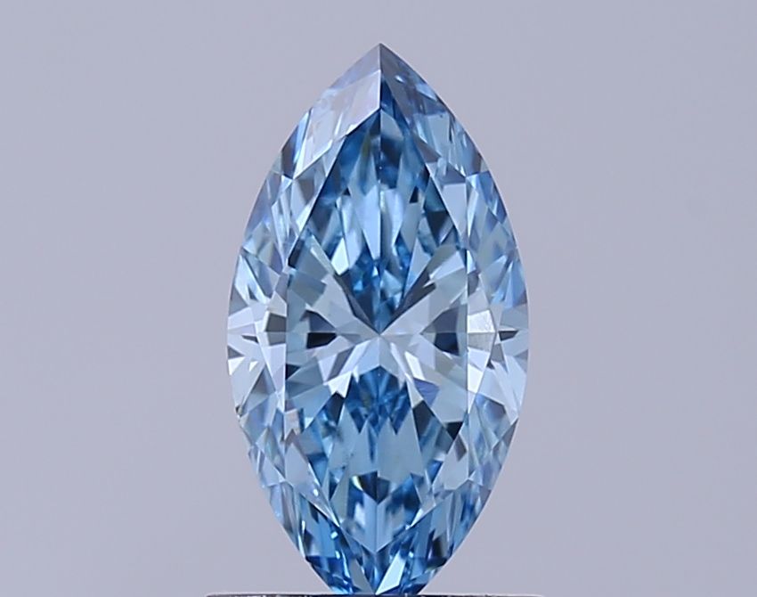 1.09 CT Fancy Vivid Blue MARQUISE