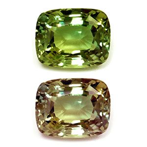 Aleksandryt 1,75 ct, zielony, szlif cushion