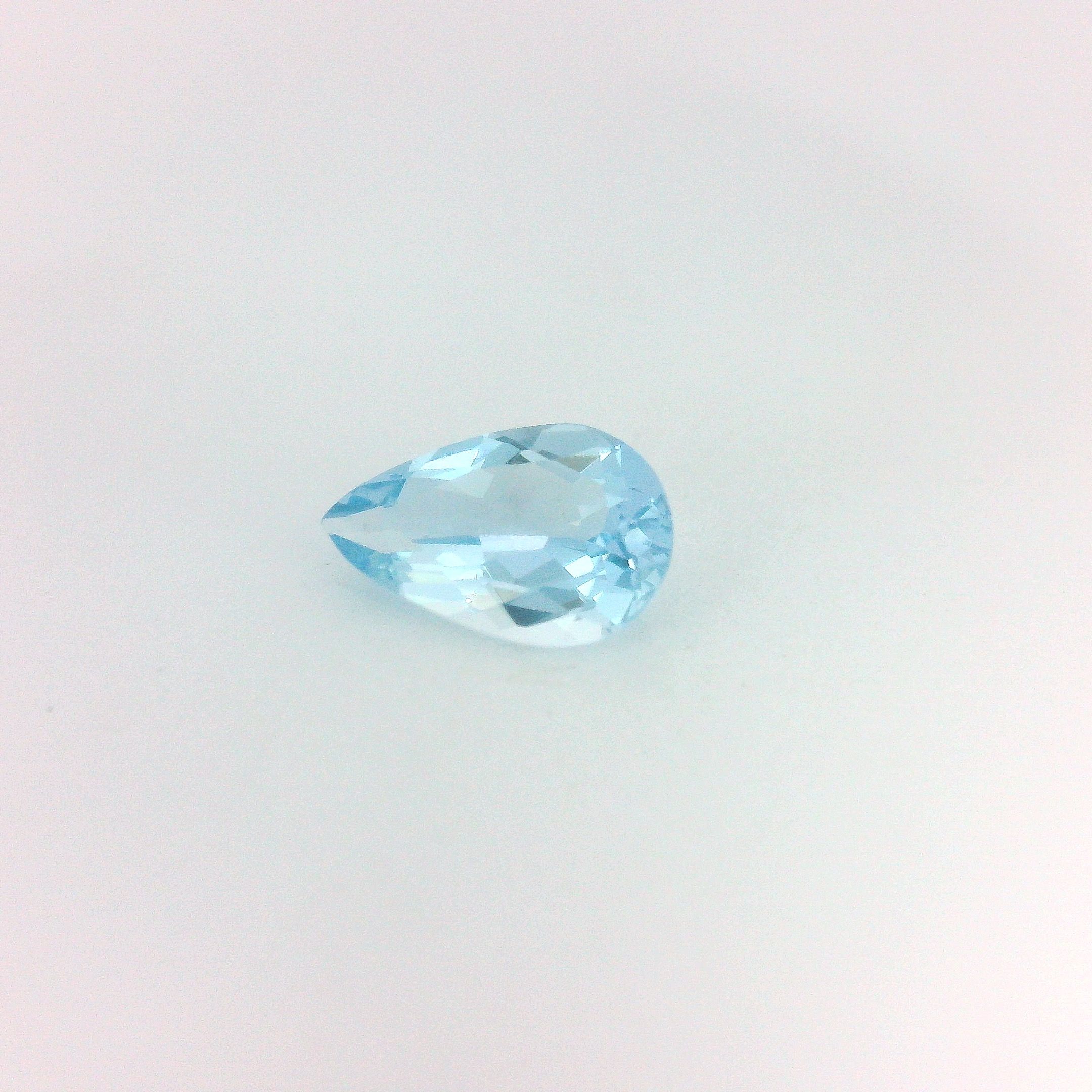 0.69 ct Pear aquamarine