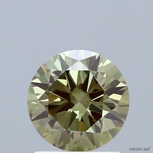 1.0 CT Fancy Vivid Green ROUND