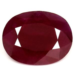 Rubin 1,75 ct, czerwony, szlif owalny