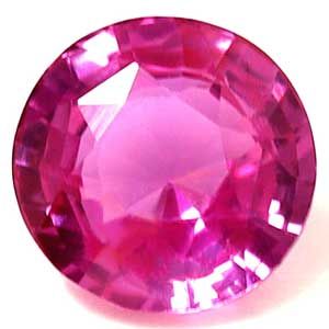 Szafir 1,56 ct, różowy, szlif okrągły