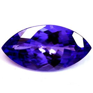 Tanzanit 4,53 ct, niebieski, szlif markiza