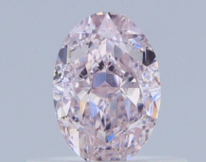 0.5-carat oval diamond with null color, null cut, and VVS1 clarity.