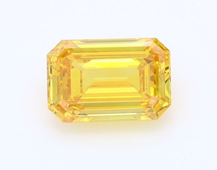 0.51 CT Fancy Vivid Yellow EMERALD