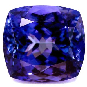 Tanzanit 5,47 ct, niebieski, szlif cushion