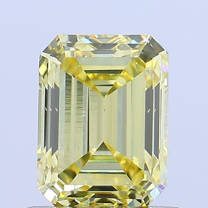 0.92 CT Fancy Intense Yellow EMERALD