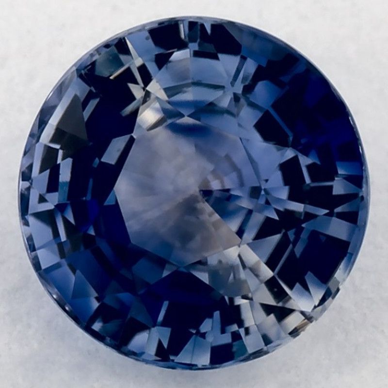 Szafir 1,50 ct, niebieski, szlif okrągły