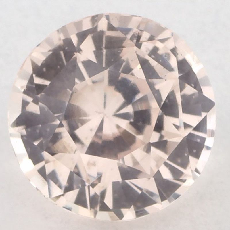 Szafir 3,21 ct, różowy, szlif okrągły