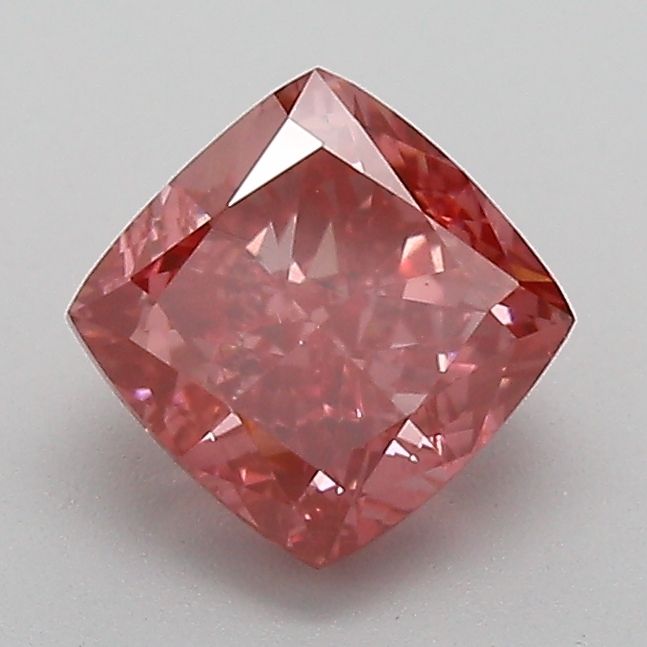 1.25 CT Fancy Vivid Pink CUSHION BRILLIANT