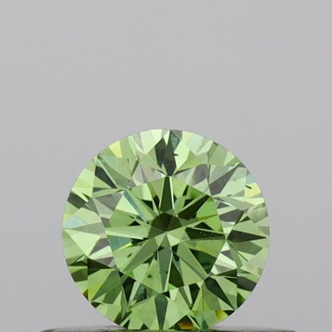 0.35 CT Fancy Vivid Green ROUND