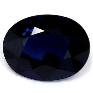 Szafir 1,55 ct, niebieski, szlif owalny