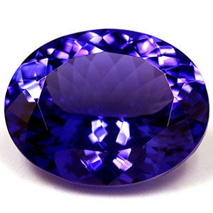 Tanzanit 16,38 ct, niebieski, szlif owalny