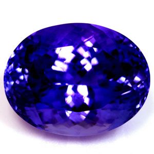 Tanzanit 7,01 ct, niebieski, szlif owalny
