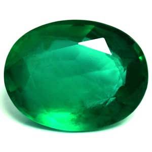 Szmaragd 4,34 ct, zielony, szlif owalny