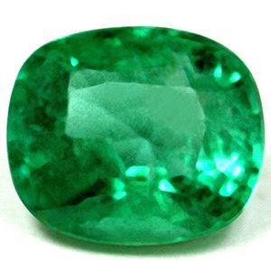 Szmaragd 1,79 ct, zielony, szlif cushion