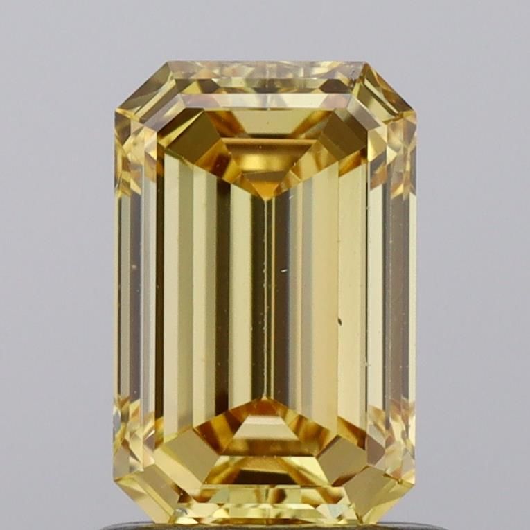 1.01 CT Fancy Vivid Yellow EMERALD