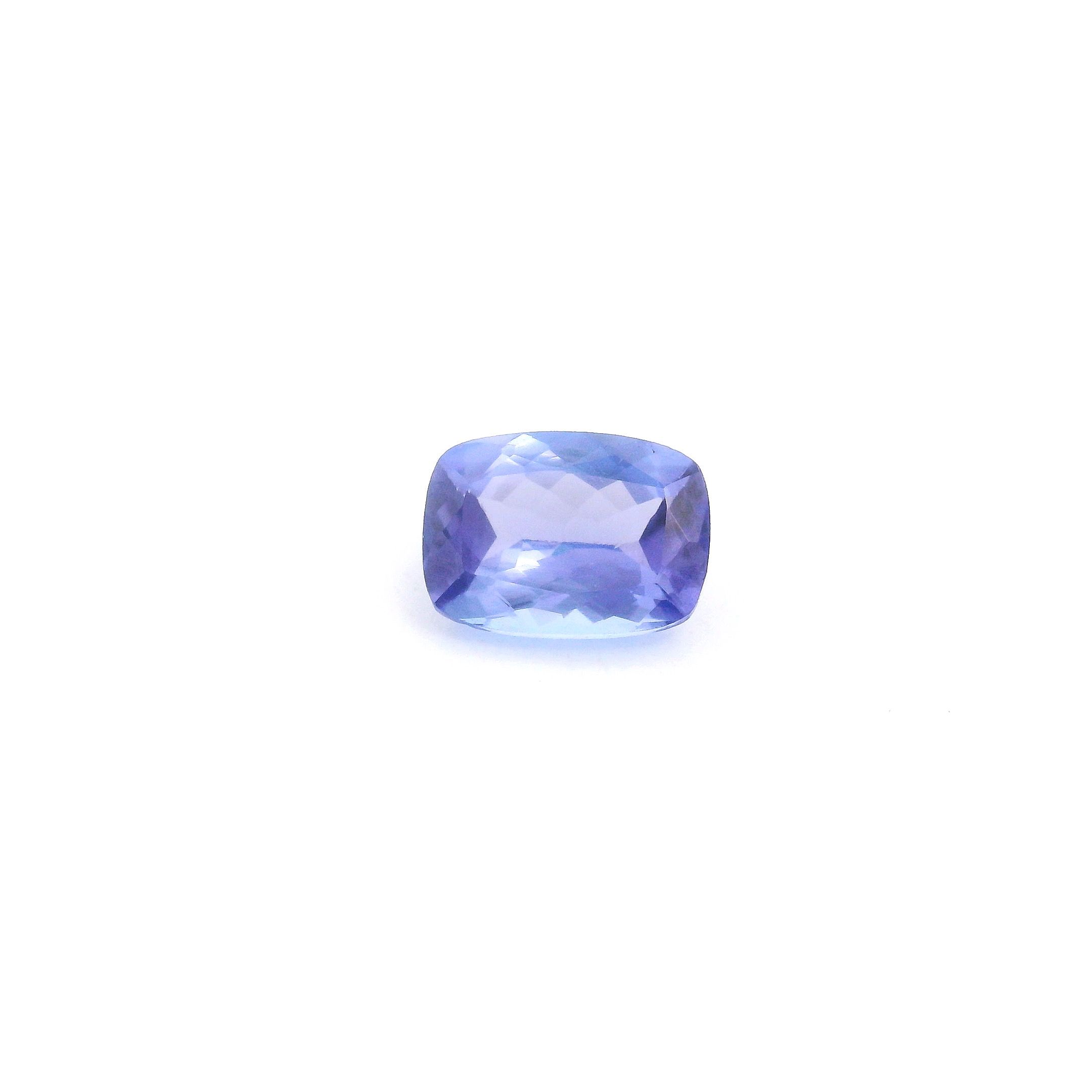 Tanzanit 1,23 ct, niebieski, szlif cushion