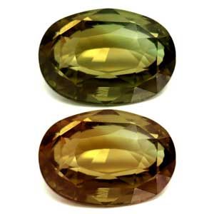 Aleksandryt 1,43 ct, zielony, szlif owalny