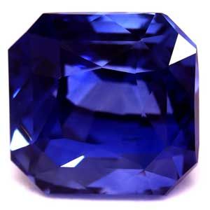 Szafir 3,01 ct, niebieski, szlif szmaragdowy