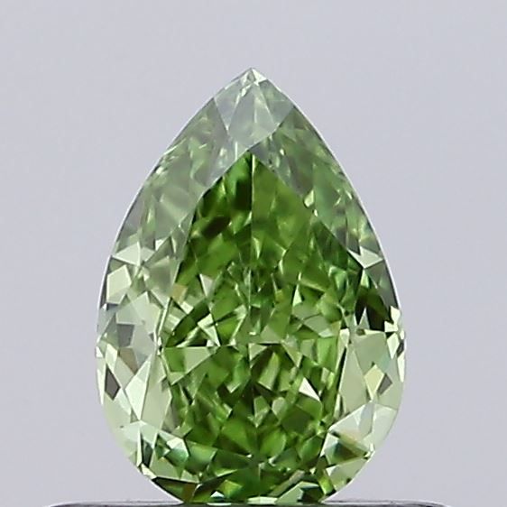 0.48 CT Fancy Vivid Green PEAR