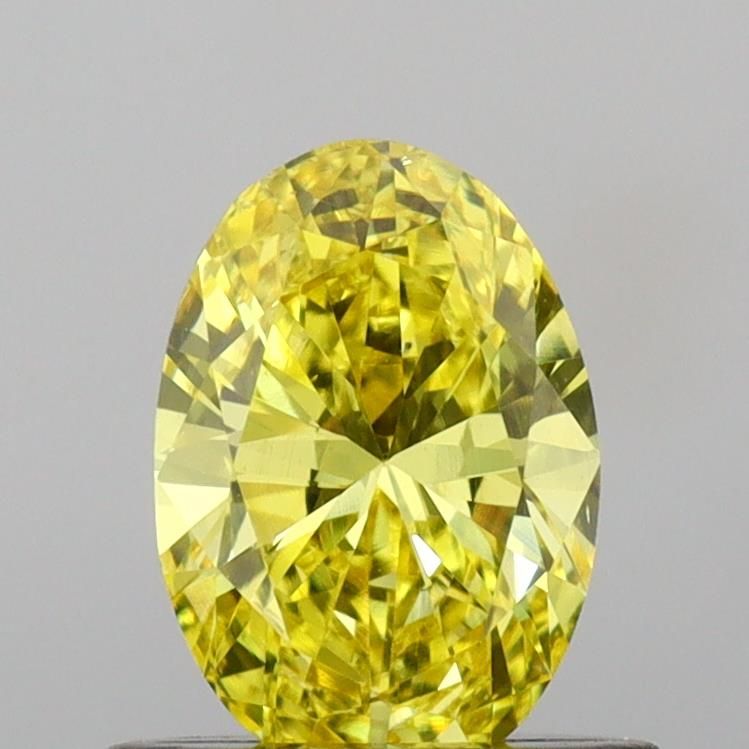 0.64 CT Fancy Vivid Yellow OVAL