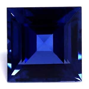 Szafir 1,01 ct, niebieski, szlif kwadratowy