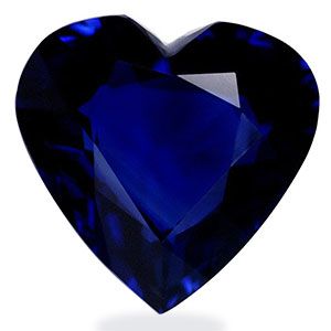 Szafir 2,96 ct, niebieski, szlif serce