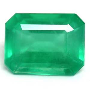 Szmaragd 2,18 ct, zielony, szlif szmaragdowy
