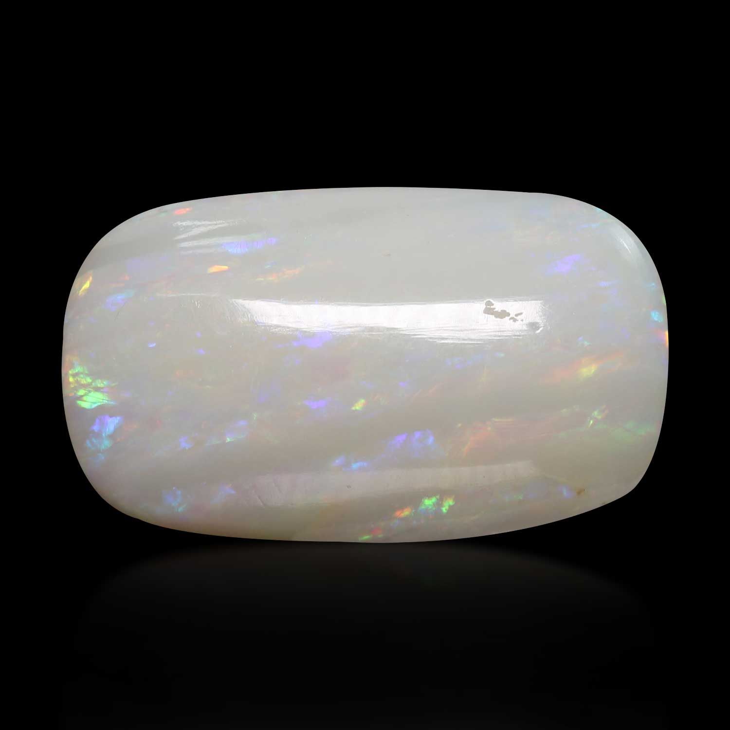 OPAL CABOCHON 10.65ct WHITE MI AUSTRALIA NONE