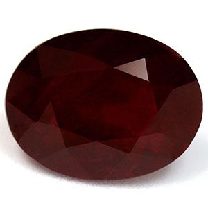 Rubin 1,60 ct, czerwony, szlif owalny